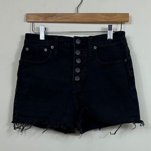 Madewell	Shorts	Black	Denim Frayed Edge	Size	26